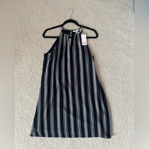 Black and White Striped Dress
